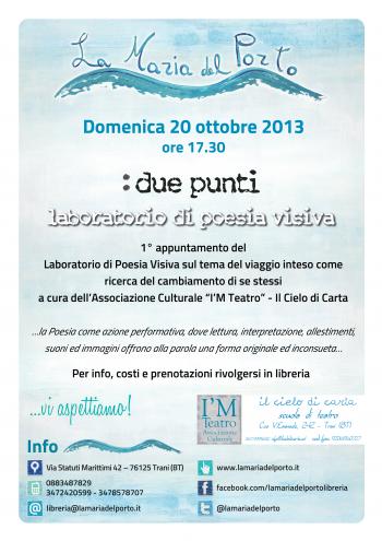 “: Due Punti” – Laboratorio di Poesia Visiva