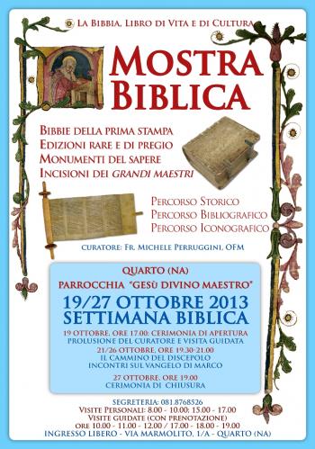 Mostra "La Bibbia, libro di vita e di cultura"