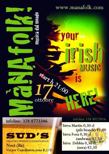 Irish Mànafolk in concerto