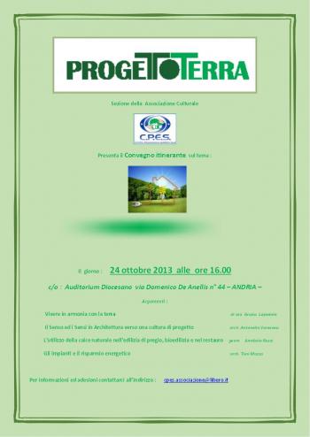 Dalla Terra all'Habitat: la via del benessere