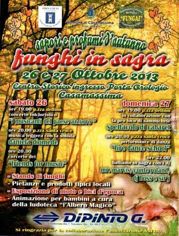 Sapori e profumi d'Autunno, Funghi in sagra