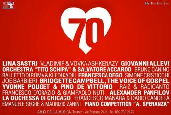 70ª Stagione Concertistica degli Amici della Musica