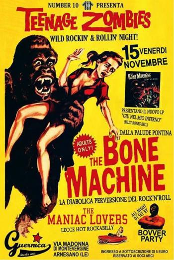 The Bone Machine + The Maniac Lovers + Bovver Party dj Set