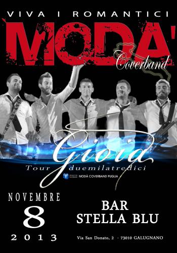 Modà Coverband Puglia in concerto Tour 2013