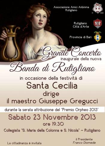 Concerto di Santa Cecilia con la storica Banda "Città di Rutigliano"