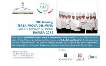 Cena Evento con la Nazionale Italiana Cuochi