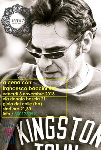 Francesco Baccini in concerto