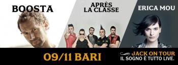 Jack on Tour: Boosta, Erica Mou, Après La Classe + Rock Revolution + International love party