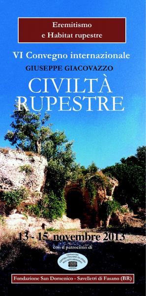 Eremitismo e Habitat rupestre - VI convegno internazionale