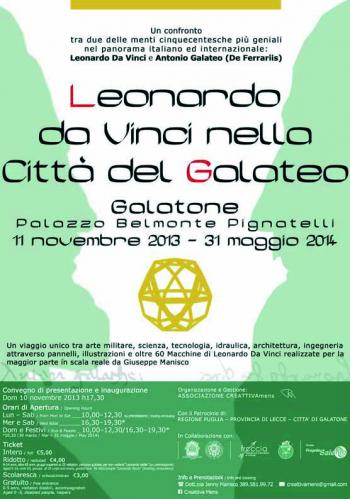 Leonardo da Vinci nella Città del Galateo - le macchine di Leonardo