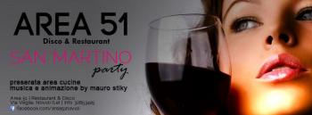Musica, cucina, divertimento. La lunga Notte di San Martino all'Area51