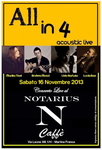 All in 4 - Acustic live