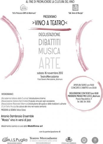 Vino a teatro