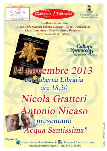 Nicola Gratteri e Antonio Nicaso Presentano Acqua Santissima Ed. Mondadori