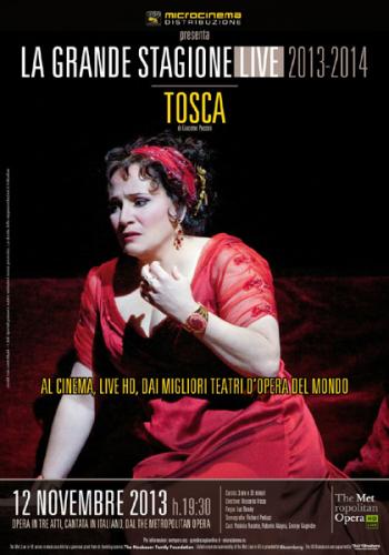 Tosca di Giacomo Puccini in HD via satellite dal Metropolitan Opera