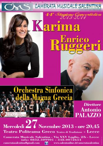 CMS 4°. Karima, Enrico Ruggeri e Orchestra della Magna Grecia