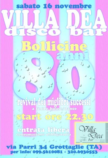 Bollicine anni 80