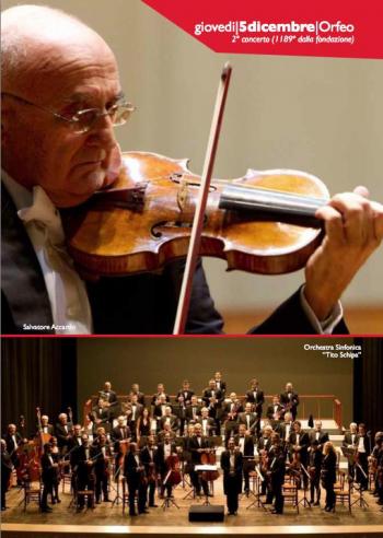 Amici della Musica - Salvatore Accardo e l'Orchestra sinfonica Tito Schipa di Lecce