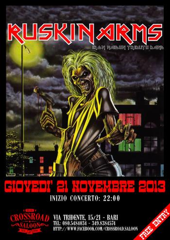 Iron Maiden tribute con i RuskinArms Live Show