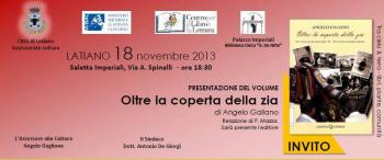 Presentazione del libro "Oltre la coperta della zia" di Angelo Galiano