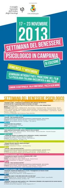 Settimana del Benessere Psicologico - IV Edizione