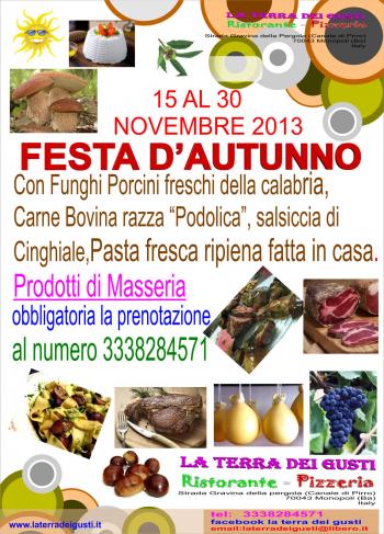 La Festa D'autunno in Masseria