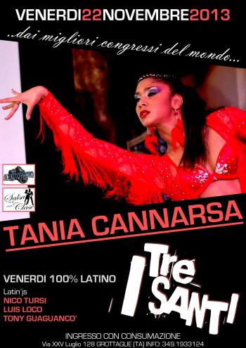 Tania Cannarsa Ospite del Venerdì 100% Latino