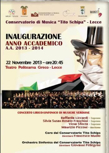 Concerto Inaugurale Anno Accademico  del Conservatorio “tito Schipa” di Lecce