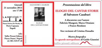 Presentazione del libro di Salvatore Casaburi: "Elogio del Cantar Storie"