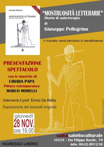 Presentazione del libro 'Mostruosità letterarie. Diario di autoterapia'