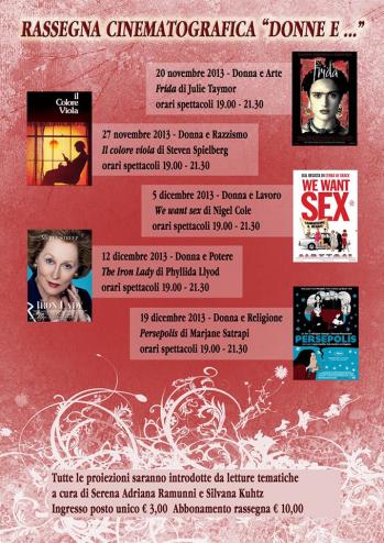Rassegna cinematografica "Donne e..."