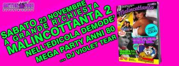 Malincottanta - Party Anni '80 Dj Violet Tear (Sala Live)