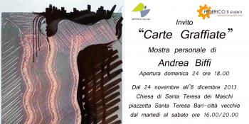 Carte Graffiate - personale di Andrea Biffi