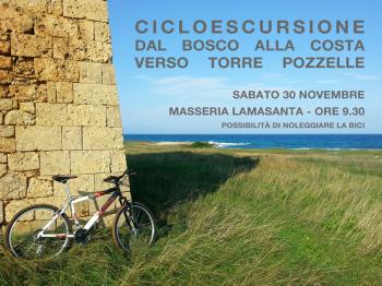 Cicloescursione dal bosco di Costa Merlata ai sentieri di Torre Pozzelle