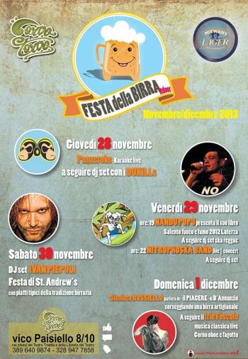 Ivan Piepoli alla selezione rock della prima Festa della Birra Indoor