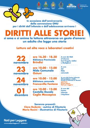 DIRITTI ALLE STORIE! Consorzio Nuvola, una settimana dedicata alla lettura per i più piccoli