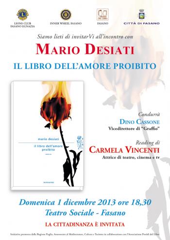 Mario Desiati presenta Il libro dell'amore proibito