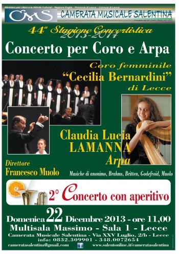 CMS 8°: Concerto per Arpa e Coro