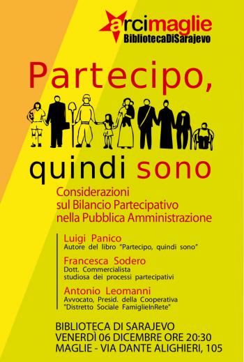 Presentazione del libro Partecipo, Quindi Sono