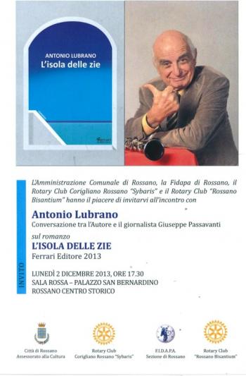 Presentazione del romanzo "L'Isola delle zie" di Antonio Lubrano