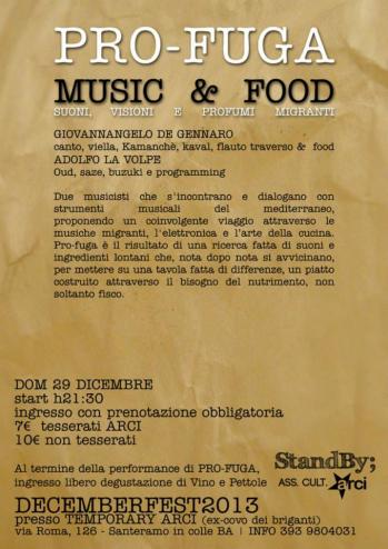 Pro-fuga Music&food - Decemberfest 2013