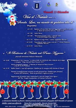 Vivi il Natale con Santa Lucia e il Balcone di Natale nel Paese Azzurro