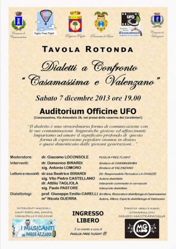 Dialetti a Confronto: “Casamassima e Valenzano”