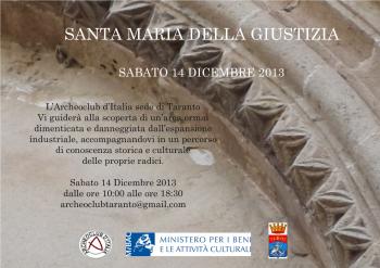 Apertura del complesso monumentale di Santa Maria della Giustizia