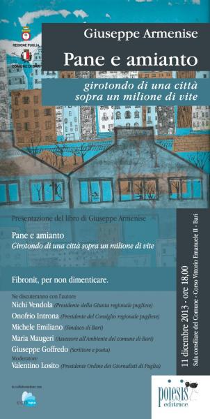 Presentazione del libro di Giuseppe Armenise "Pane e Amianto"