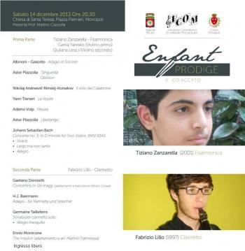 Enfant Prodige in Concerto 2013