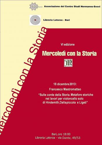 Sulle corde della Storia. Metafore storiche nei lavori  per violoncello solo di Hindemith, Dallapiccola e Ligeti