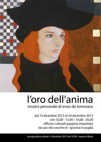 "L'oro dell'anima" la prima personale di pittura di Enzo De Tommaso