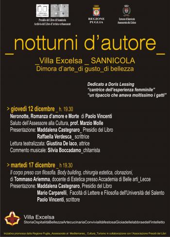I Notturni d'Autore: il Corpo Preso Con Filosofia di Tommaso Ariemma (2° Incontro)