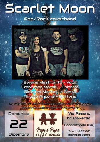 Scarlet Moon in concerto al Pupi&Pupe